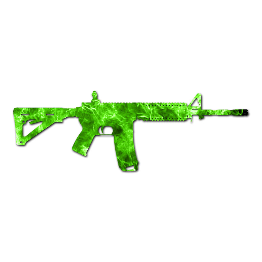 AR-15 Assault Rifle Gun - Decal Sticker - Multiple Patterns
